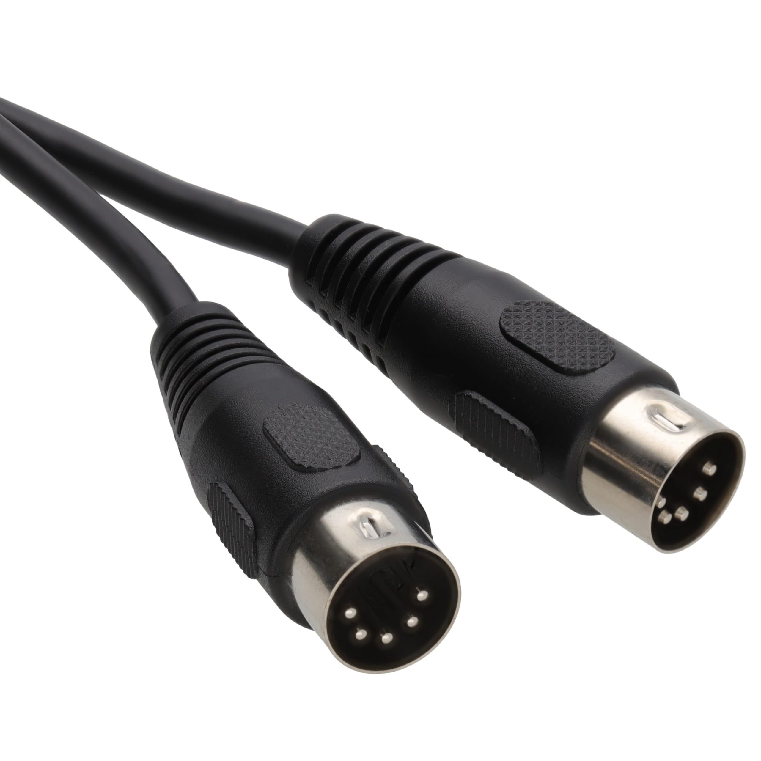 kenable MIDI 5 Pin DIN Plug to 5 Pin DIN Plug Cable 0.5m Black