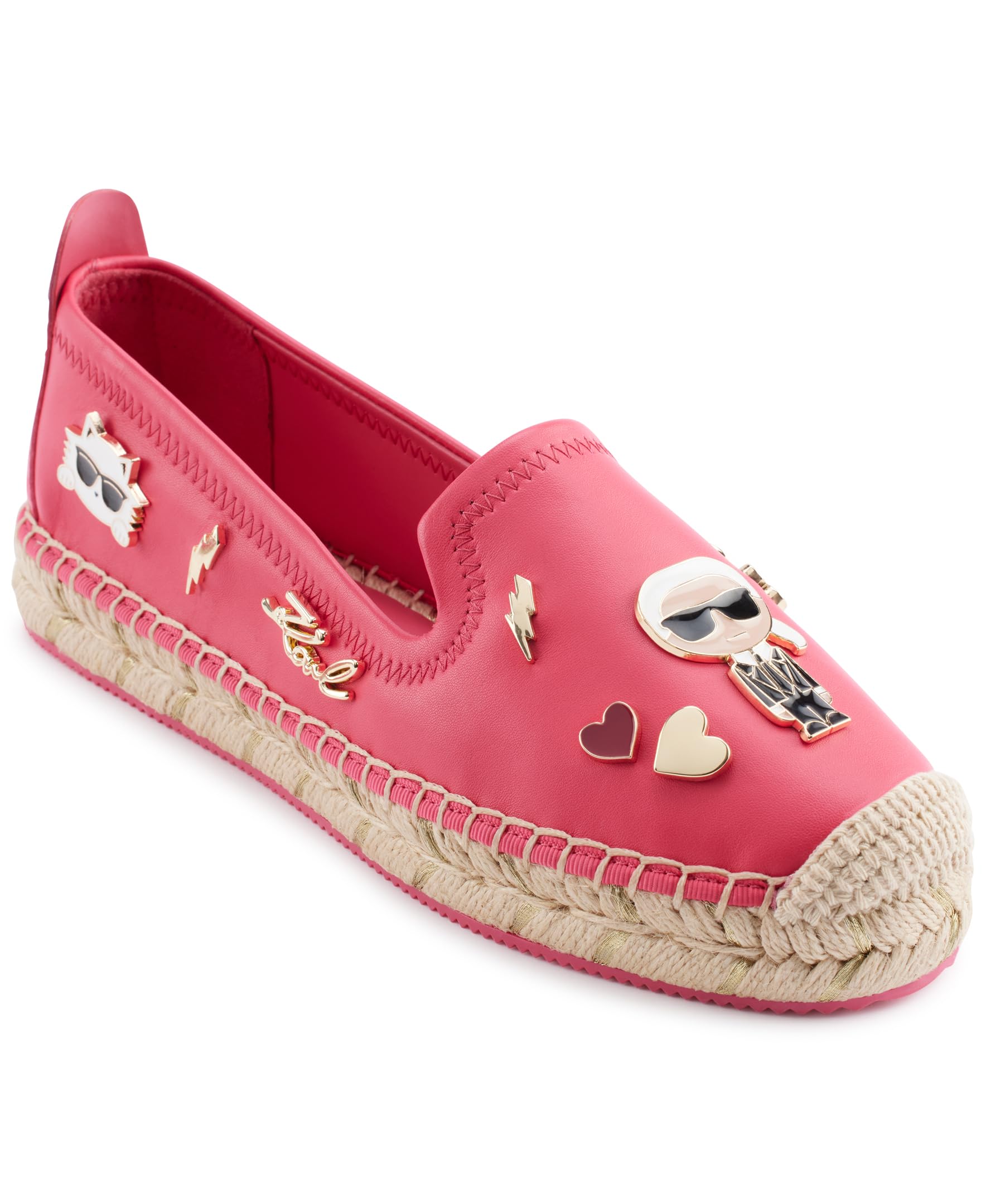 Karl Lagerfeld Women's Michaela Slip On Espadrille Sandal Shoes