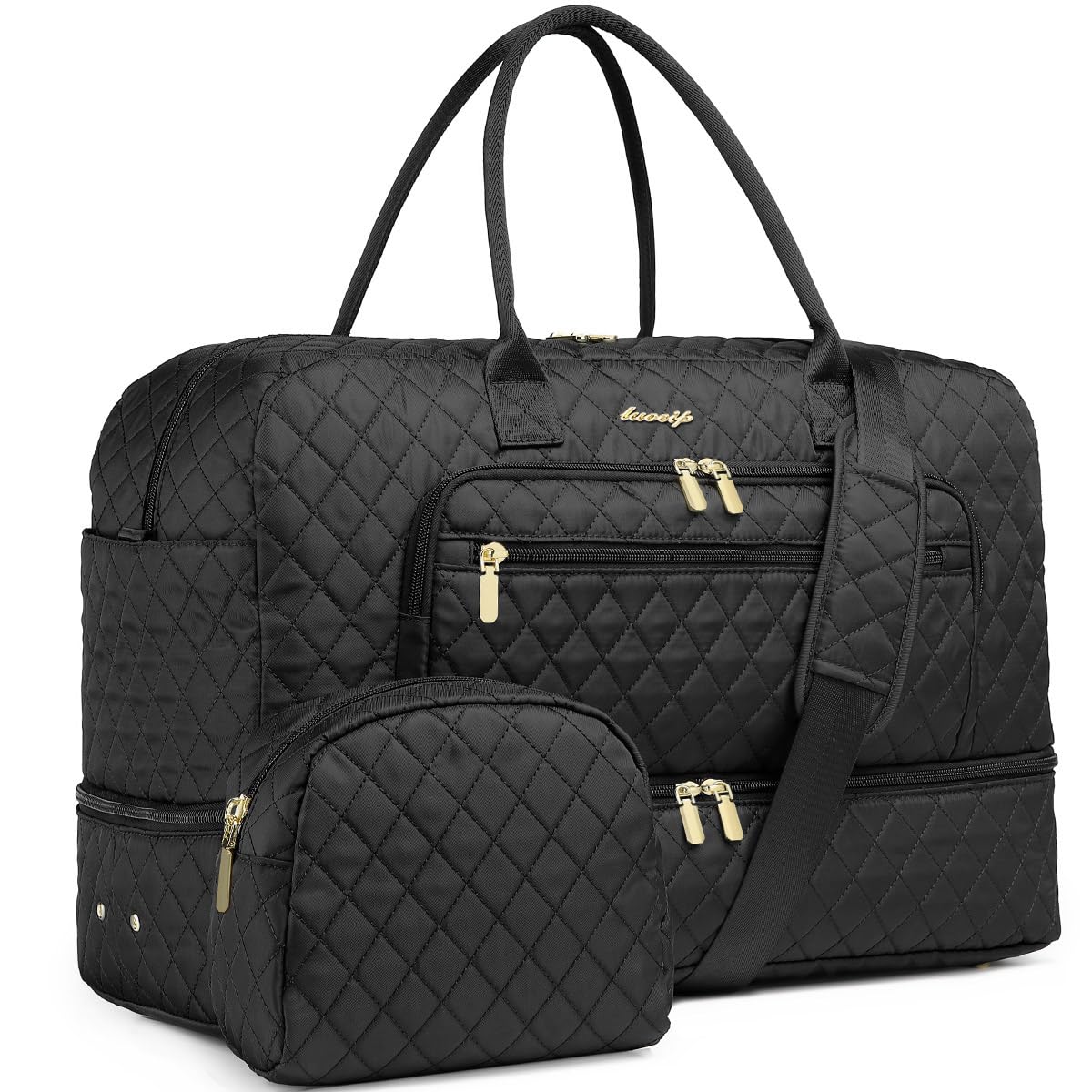 Large Travel Duffle Bags for Women: 35L Weekender Bag with Shoe Compartment | Ca
