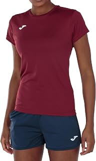 Joma Women's Short Sleeve Sports Shirt, 6XS – 3XL – Keeps the Contact with the Body Dry, Ideal for Running or Gym – Combi