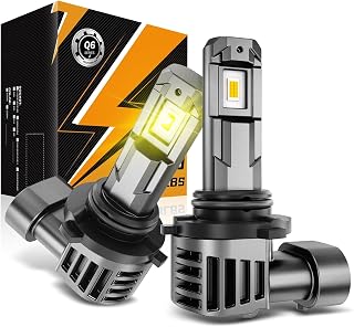 Auxbeam Q6 Series 9006 LED Fog Light Bulbs, Golden Yellow 12000LM