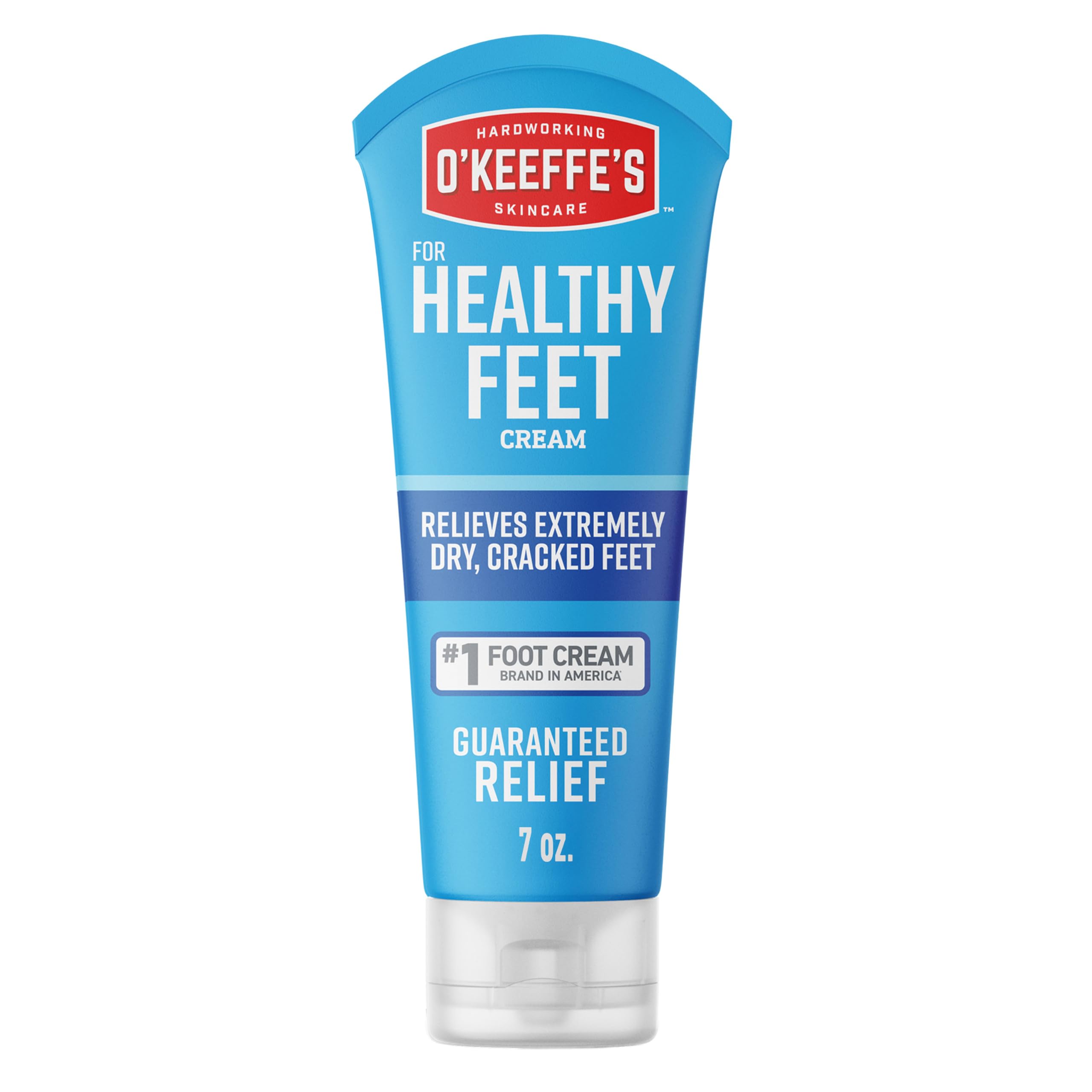 OKeeffes for Healthy Feet Foot Cream, 7 oz Tube, Non-Greasy | for Extremely Crac