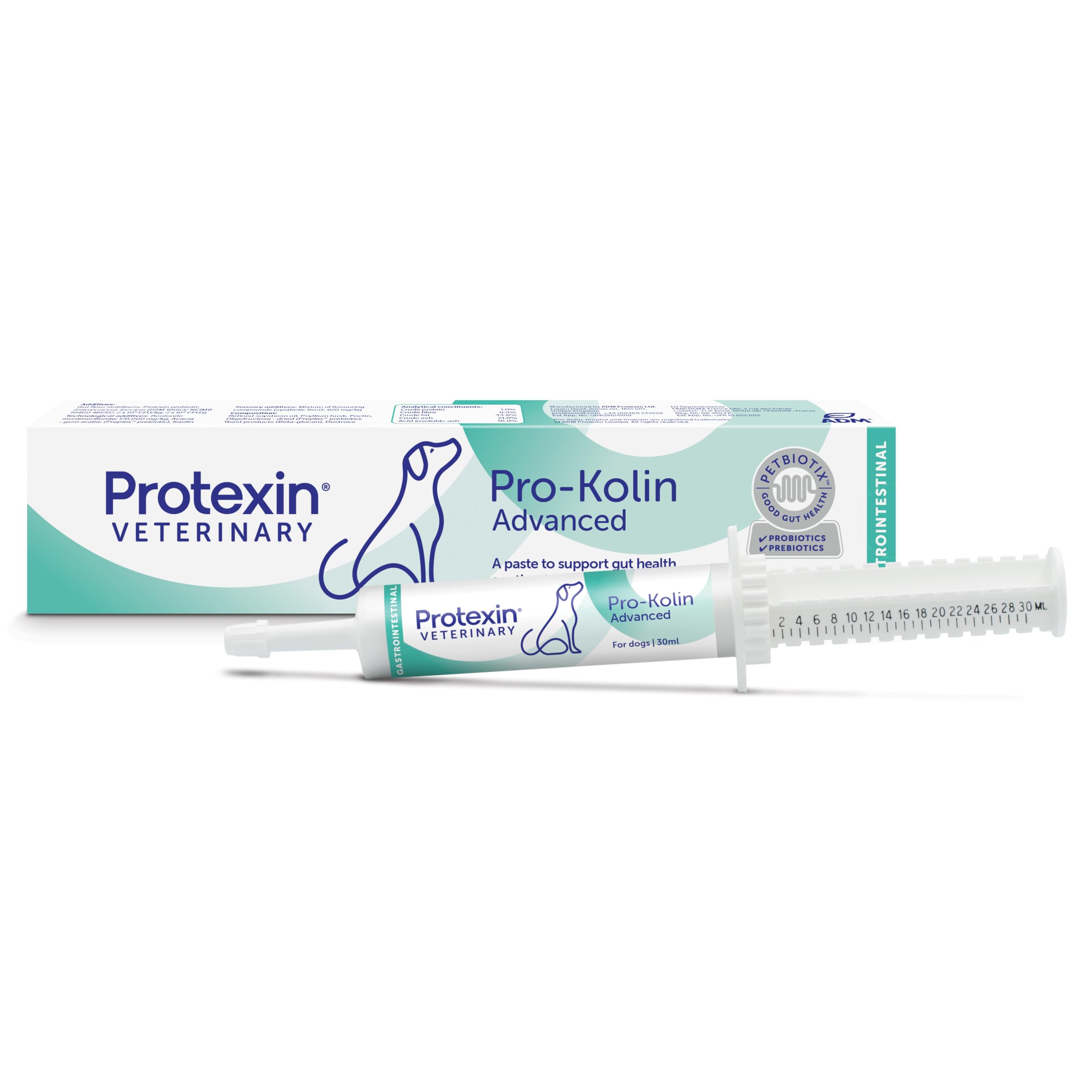 Protexin Veterinary Pro-Kolin Advanced Paste for Dogs, 30ml Syringe | Probiotic 
