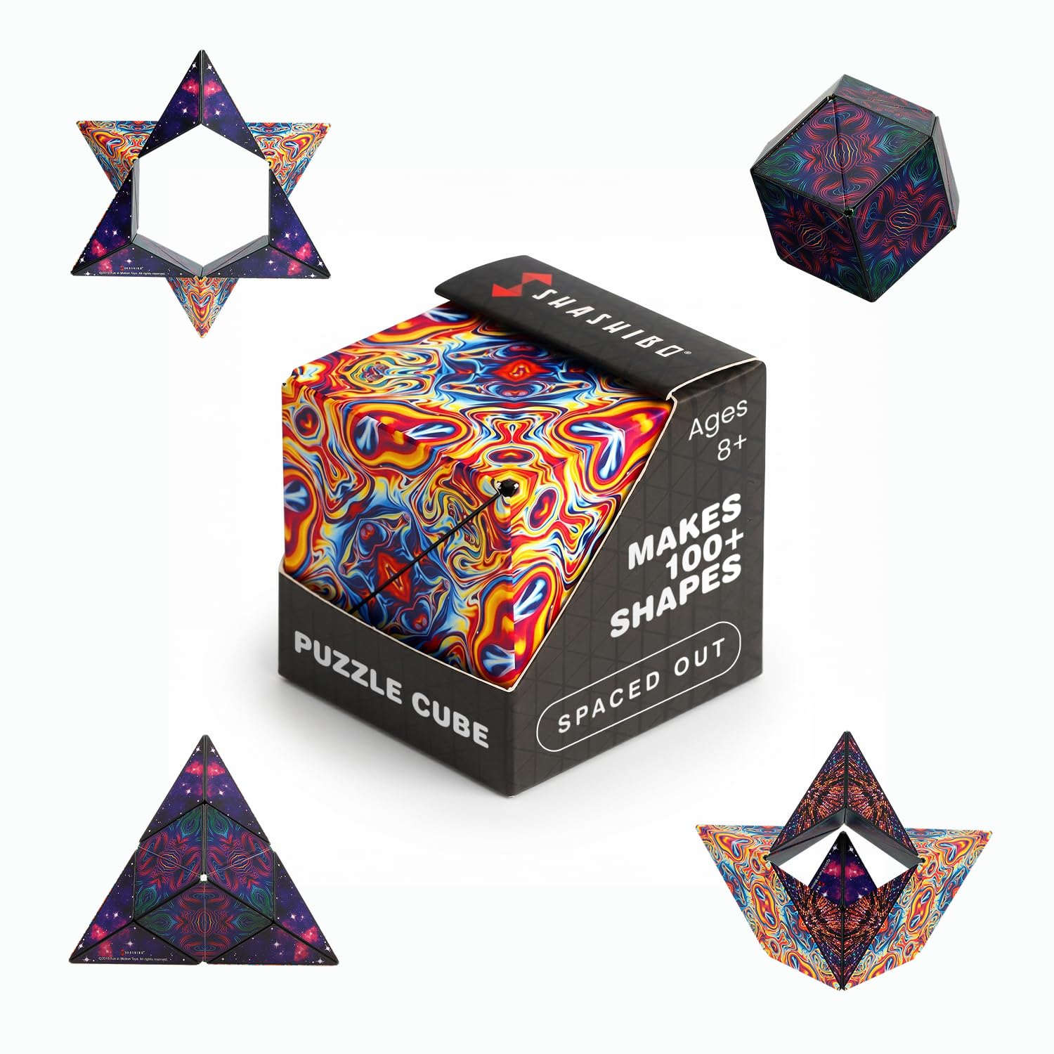 Shashibo DODECA Magnetic Puzzle Cube, Stress Relief Fidget Toy | 100+ Possible S