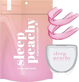 Sleep Peachy Night Guard for Women, Teeth Grinding, Bruxism, 2-Pack, Pink | Mouth guards for teeth grinding, clenching & bruxism; nighttime use