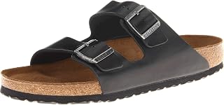 BIRKENSTOCK Unisex Arizona Birko-Flor Nubuck Leather Wide Mules