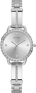 Guess 30 mm Crystal Bangle Watch, argento, taglia unica