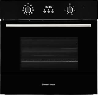 Russell Hobbs Electric Oven 70L 60cm Wide Built In Multifunctional Electric Fan Oven Easy Clean Interior Black RHEO7005B