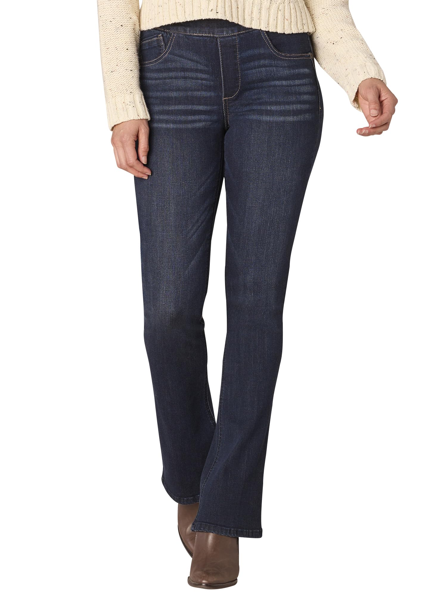 Democracy Ab Solution Itty Bitty Bootcut Glider Jeans da donna a vita alta