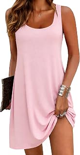 Bresdk Women's Cotton Pyjamas Women's Sleeveless Short Night Shirt Summer Petticoat Sexy Sleepwear for Home and Casual