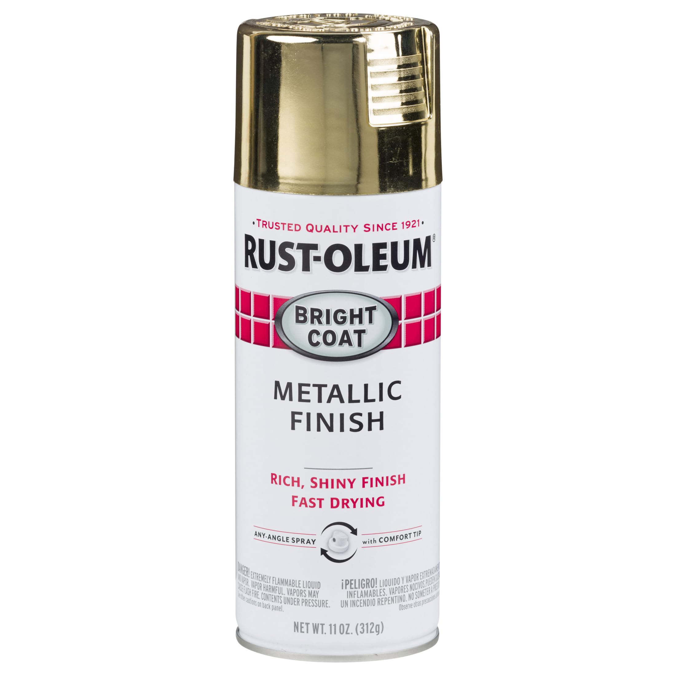 Rust-Oleum Stops Rust Bright Coat Metallic Spray Paint, Gold | Rust Resistant, I