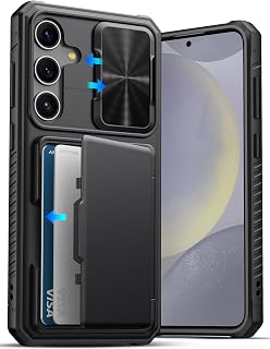 ATATOO for Samsung Galaxy S24+ Plus Case Wallet with Card Holder, Black