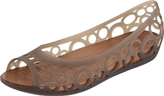 Crocs Adrina Flat Women's Flats, Brown Espresso Bronze, 42/43 EU