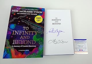 Neil deGrasse Tyson Cosmos Signed To Infinity And Beyond Book PSA/DNA COA A | Autographed