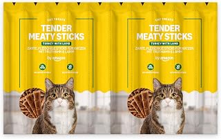 by Amazon Cat Treats Sticks Turkey & Lamb, 50g (10 Sticks x 5g), No Artificial Additives, No Added Grain, for Cats 4 Months+
