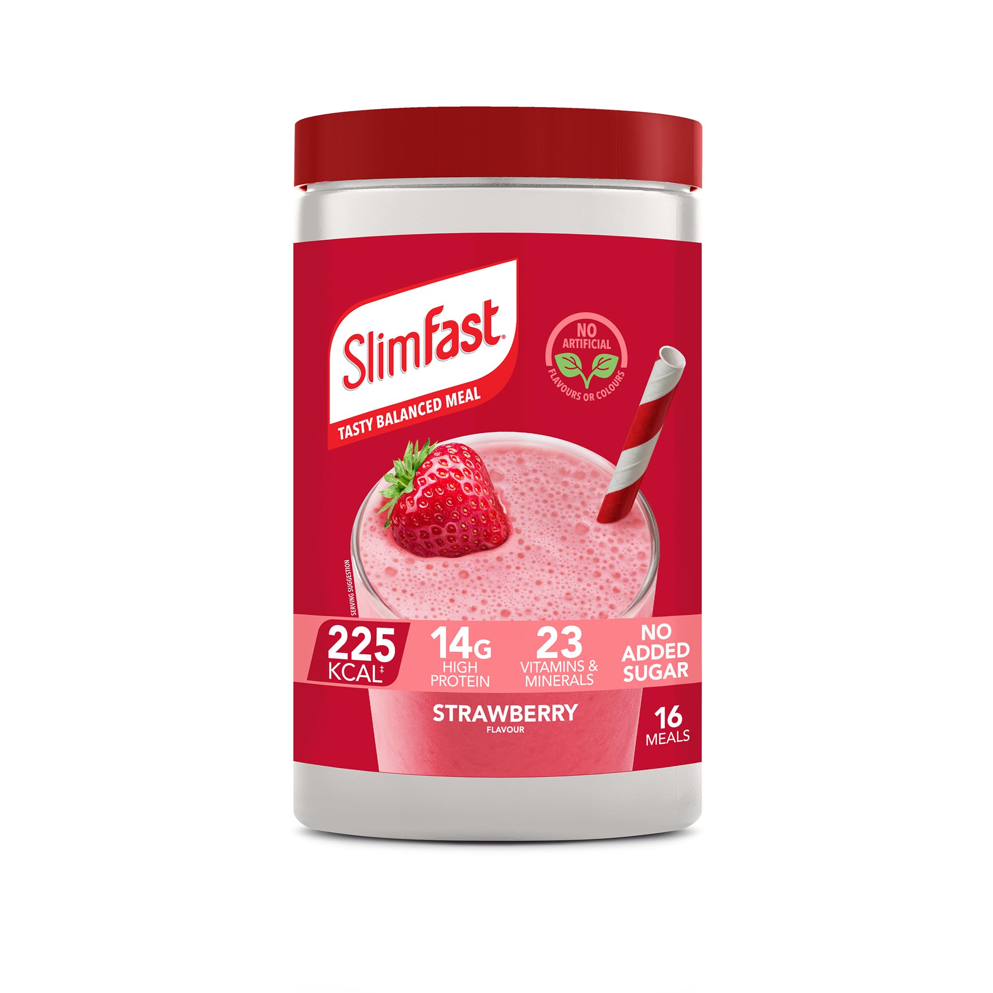 SlimFast • Meal Replacement Powder • Strawberry Flavour • 584g 16 servings | Fru