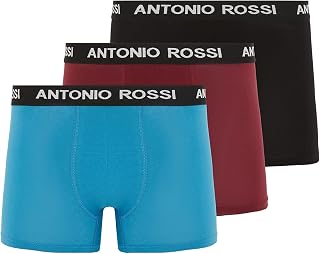 Antonio Rossi Antonio Rossi (3/6 Pack) Men's Boxer Shorts Slim Fit Strappy Boxer Briefs (1 Pack)