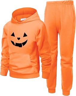 Arshiner Boys Athletic Sweatsuit Pullover Hoodie Sweatshirt and Joggers Set