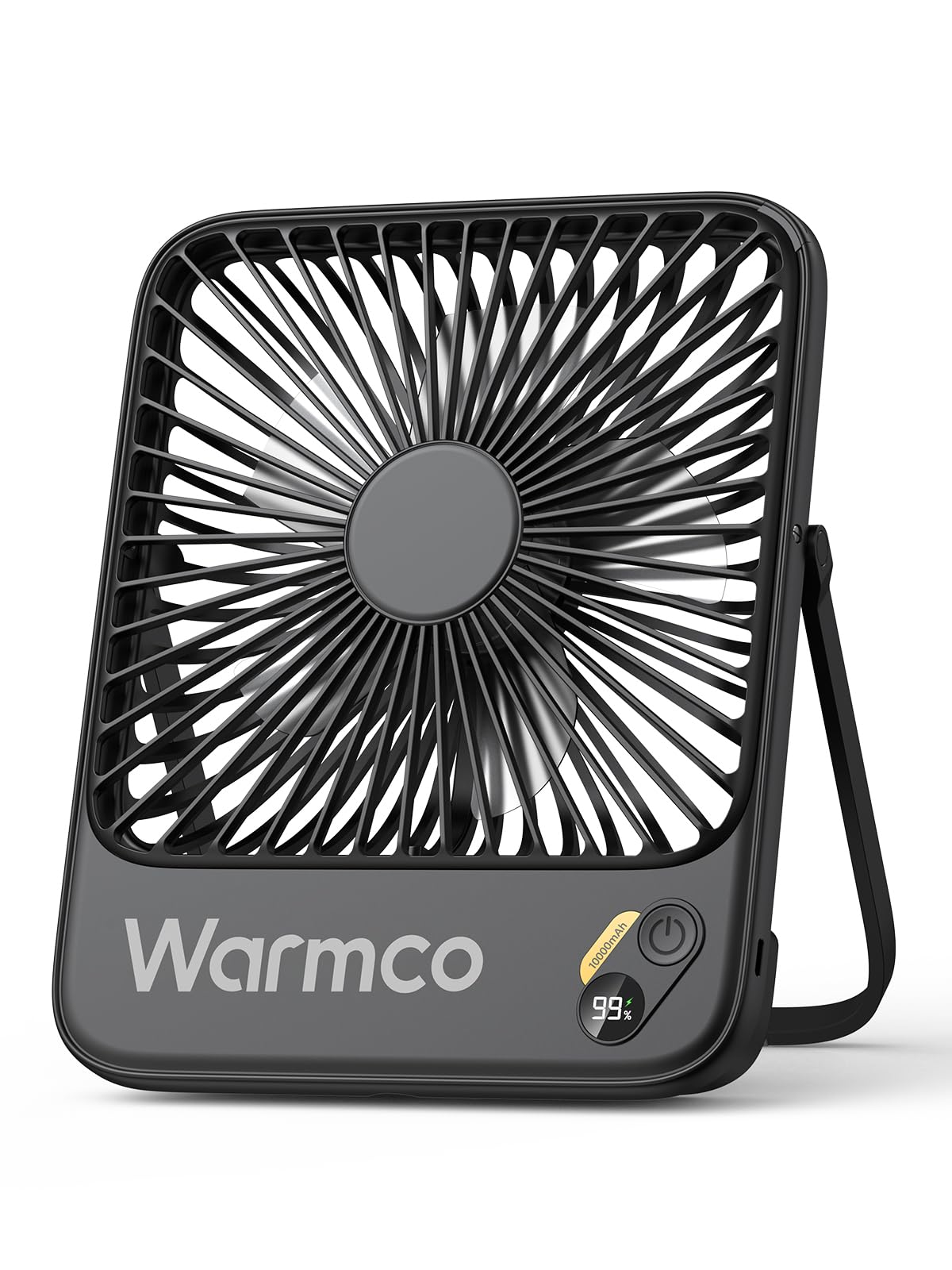Warmco D3 10000mAh Portable Travel Fan, 7-inch Wide, 10-24H Battery Life | Ultra