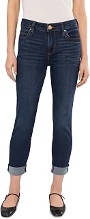 KUT from the Kloth Catherine Boyfriend Women's Mid Rise Five Pocket Jeans