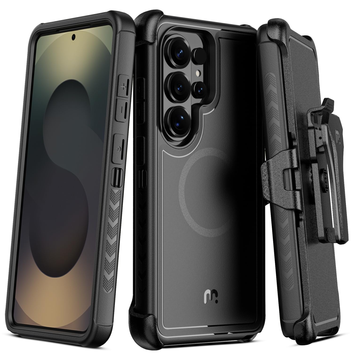 M MYBAT PRO for Samsung Galaxy S26 Ultra Case with Belt Clip Holster,Heavy Duty 