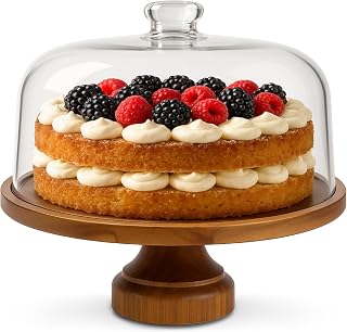 HEFTMAN 10" Cake Stand with Dome Lid