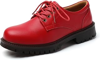 XMM Oxford Shoes for Women Lace up Flats Women's Oxfords Saddle Non-Slip Work Office Comfortable Dress Business Casual Dressy Shoes