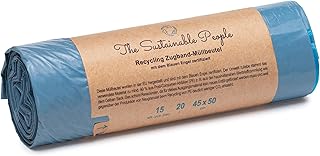 The Sustainable People 15 Recycled Drawstring Trash Bags 20L
