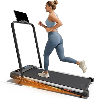 Walking Pad Treadmill for Home, Walking Pad with Incline and Handle Bar | Sturdy Foldable Handles Under Desk Walking Pad for office with Remote, Quiet Portable Treadmill for Calorie burning at home