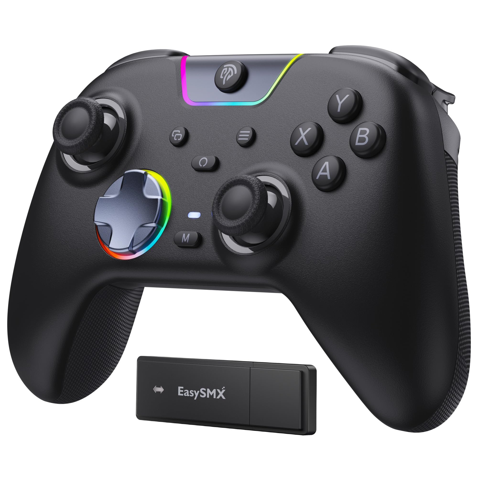 EasySMX X05 Pro Wireless PC Controller, Upgraded 2-Stage Triggers, Black | Soft 