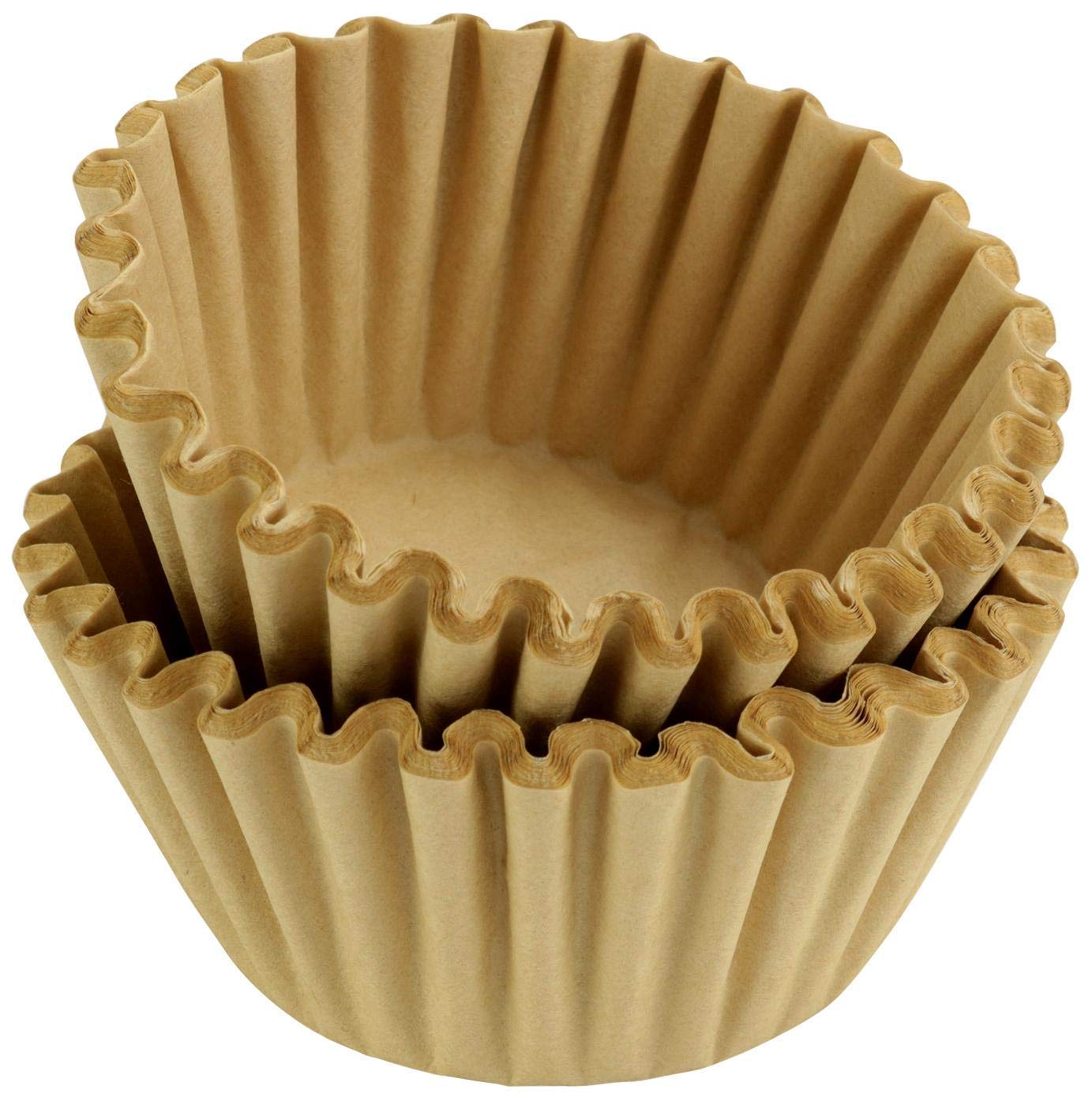8-12 Cup Basket Coffee Filters, 200 Count, Natural Unbleached Brown Paper | For 