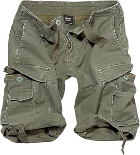 Brandit Individual Wear Men's Cotton Vintage Lightweight Breathable Multi Pocket Casual Outdoor Shorts