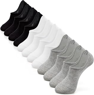 IDEGG Women & Men No Show Low Cut Anti‑Slip Casual Sports Running Socks | Women & Men Invisible Line Ankle Short Athletic Socks with Heel Grips prevents slipping, sleek hidden fit inside shoes