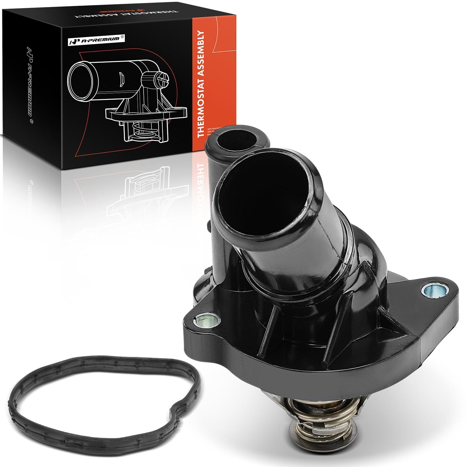 A-Premium Engine Coolant Thermostat Housing Assembly | Compatible with Ford, Maz