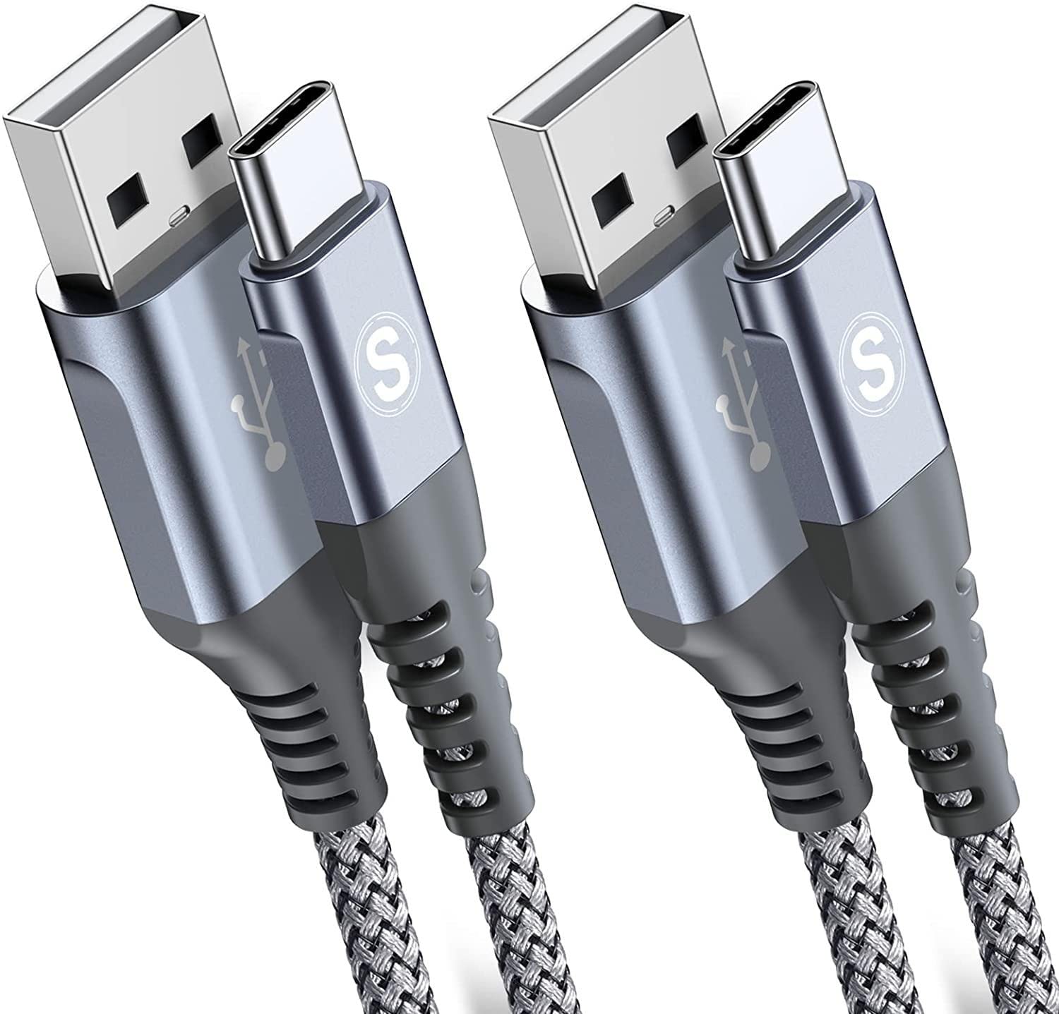 USB C Cable [2 Pieces, 2 Metres] Type C Fast Charging Cable for iPhone 15 Plus P