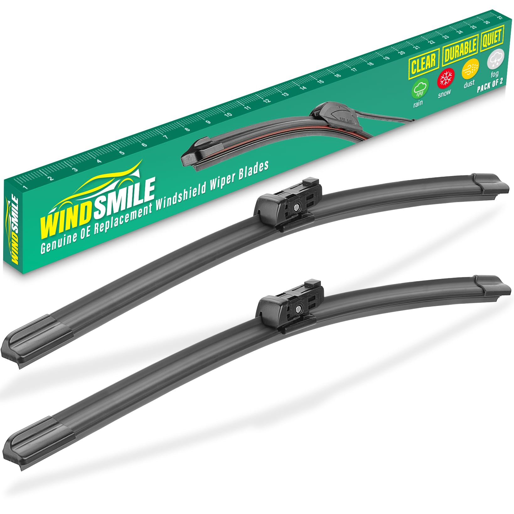WINDSMILE Windshield Wiper Blades Replacement for Tesla Model 3 Model Y | Fits M