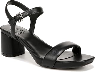 Naturalizer Women's Izzy Block Heel Ankle Strap Heeled Sandal