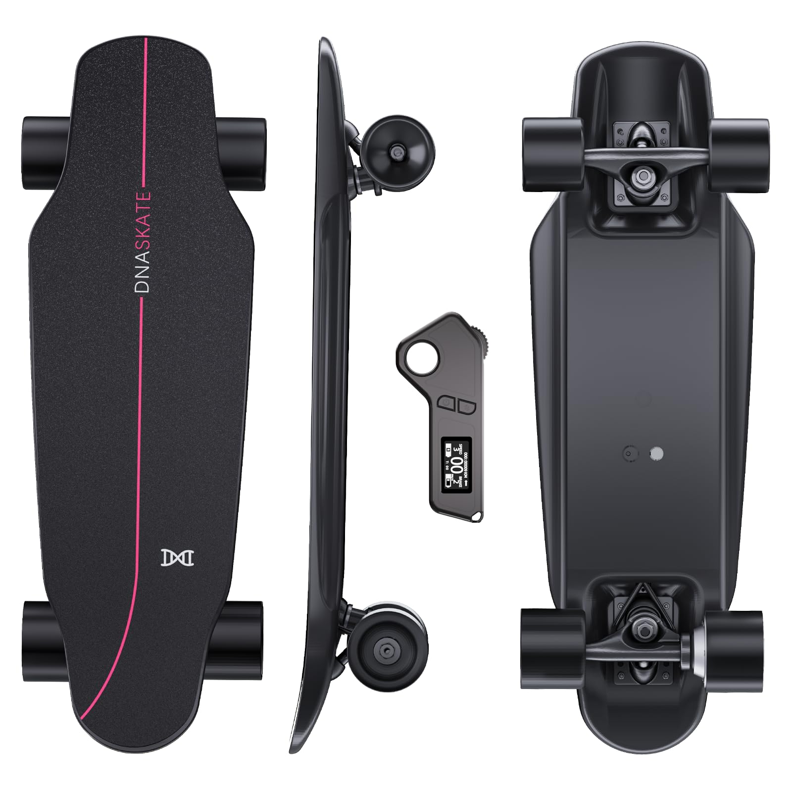 DNASKATE M8 Electric Skateboard with Remote, 15Mph Top Speed,9Miles Range,400 Hu