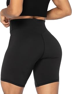 Sunzel Women Seamless Front High Waist Tummy Control Yoga Shorts Fitness Shorts