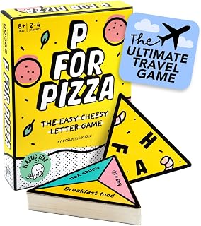 Big Potato P for Pizza – Fast-Paced Word Card Game, Ages 8+, 2-4 Players | Pocket-sized travel game, stocking filler, christmas gift, quick rounds, fun for kids, teens & adults