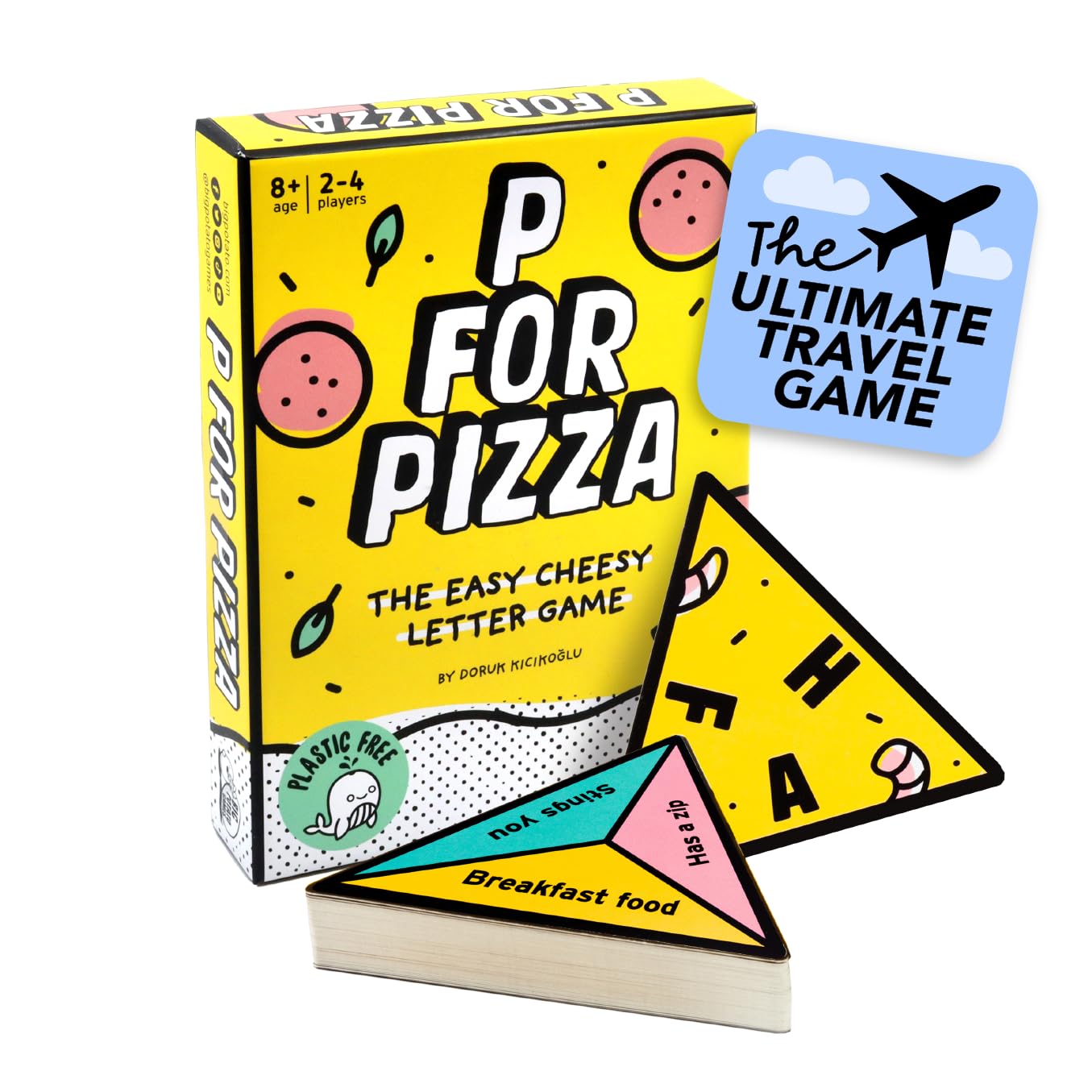 Big Potato P for Pizza – Fast-Paced Word Card Game, Ages 8+, 2-4 Players | Pocke