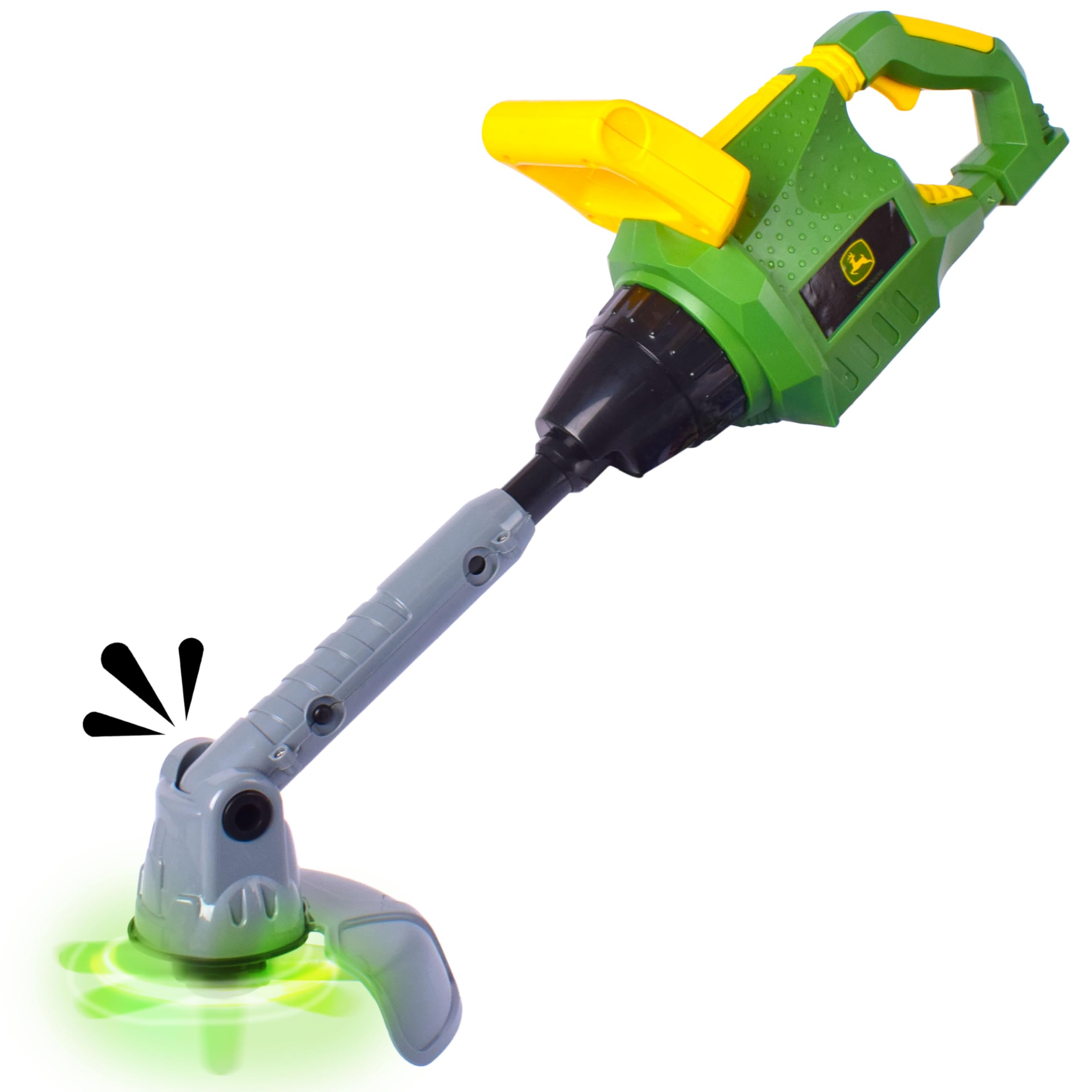 John Deere Power Tools Weed Trimmer - Construction Tool Toy with Lights and Soun