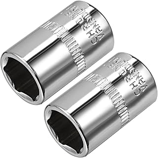 2 Piece 1/4" Drive 11mm 6 Point Socket Metric Cr-V