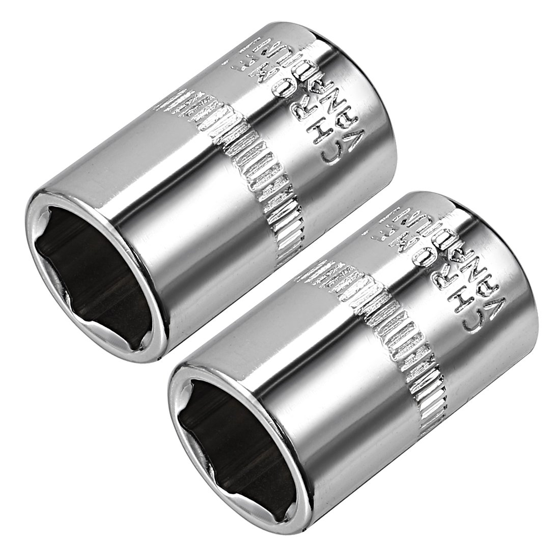 2 Piece 1/4" Drive 11mm 6 Point Socket Metric Cr-V