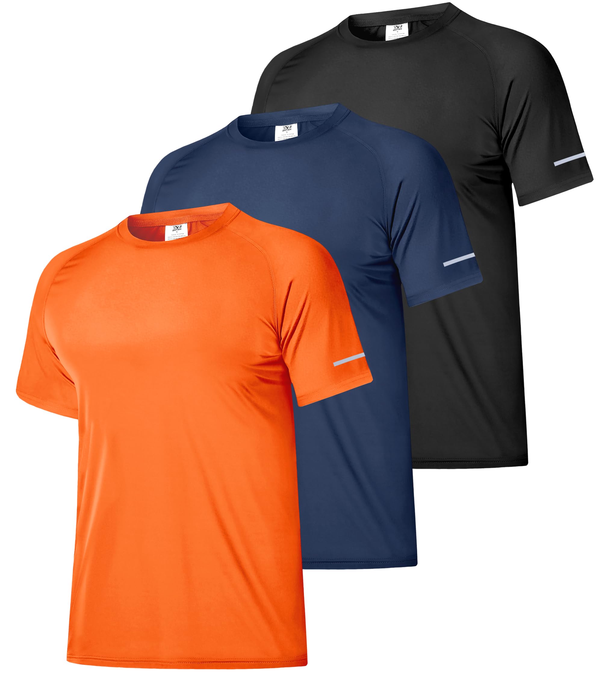Boyzn 1 or 3 Pack Men's Rash Vest, UPF 50+ Sun Protection Short Sleeve Swimming 