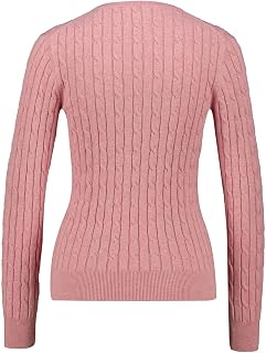 GANT Women's V Neck Cotton Stretch Sweater