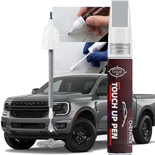 Carbonized Gray Metallic (M7) Touch Up Paint Pen Compatible with Ford - Exact Color Match, 2-in-1 Brush & Pen,Car Paint Scratch Repair Kit for F150/Explorer/Escape/Ranger/Edge/Mustang/Transit