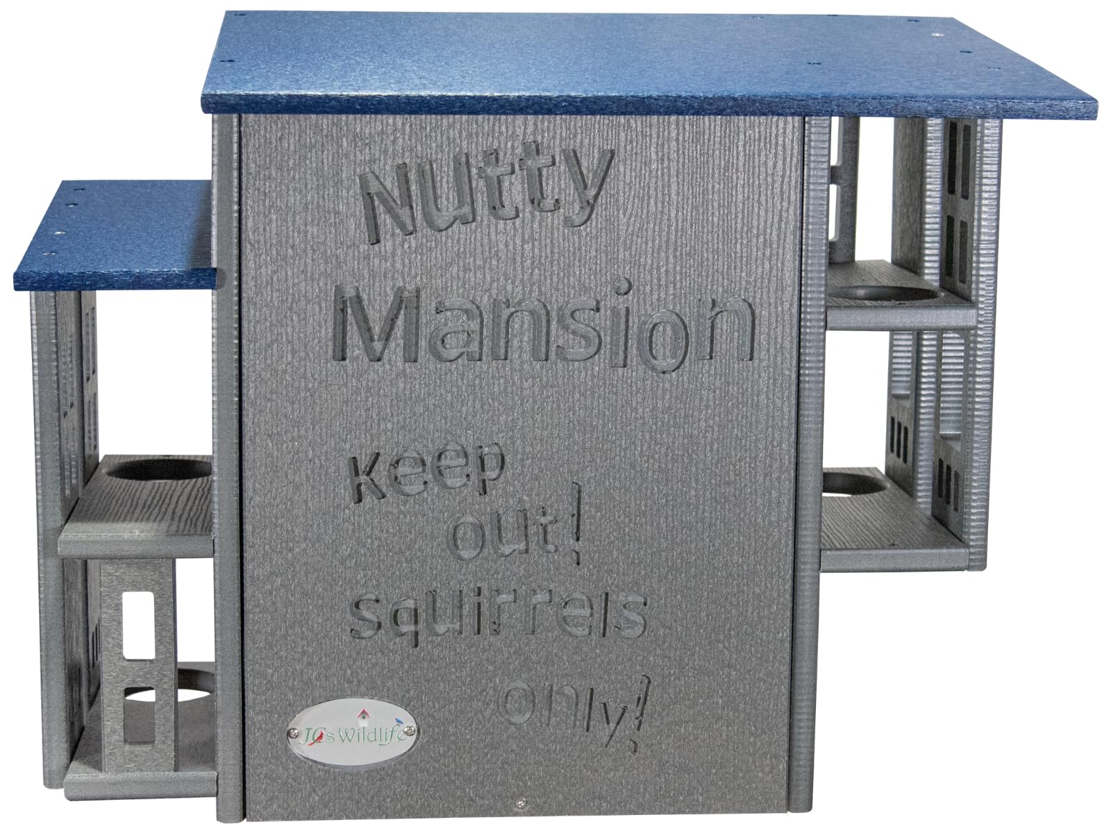 JCs Wildlife Nutty Mansion Large Squirrel House, Predator Guard, Gray/Blue | Rec