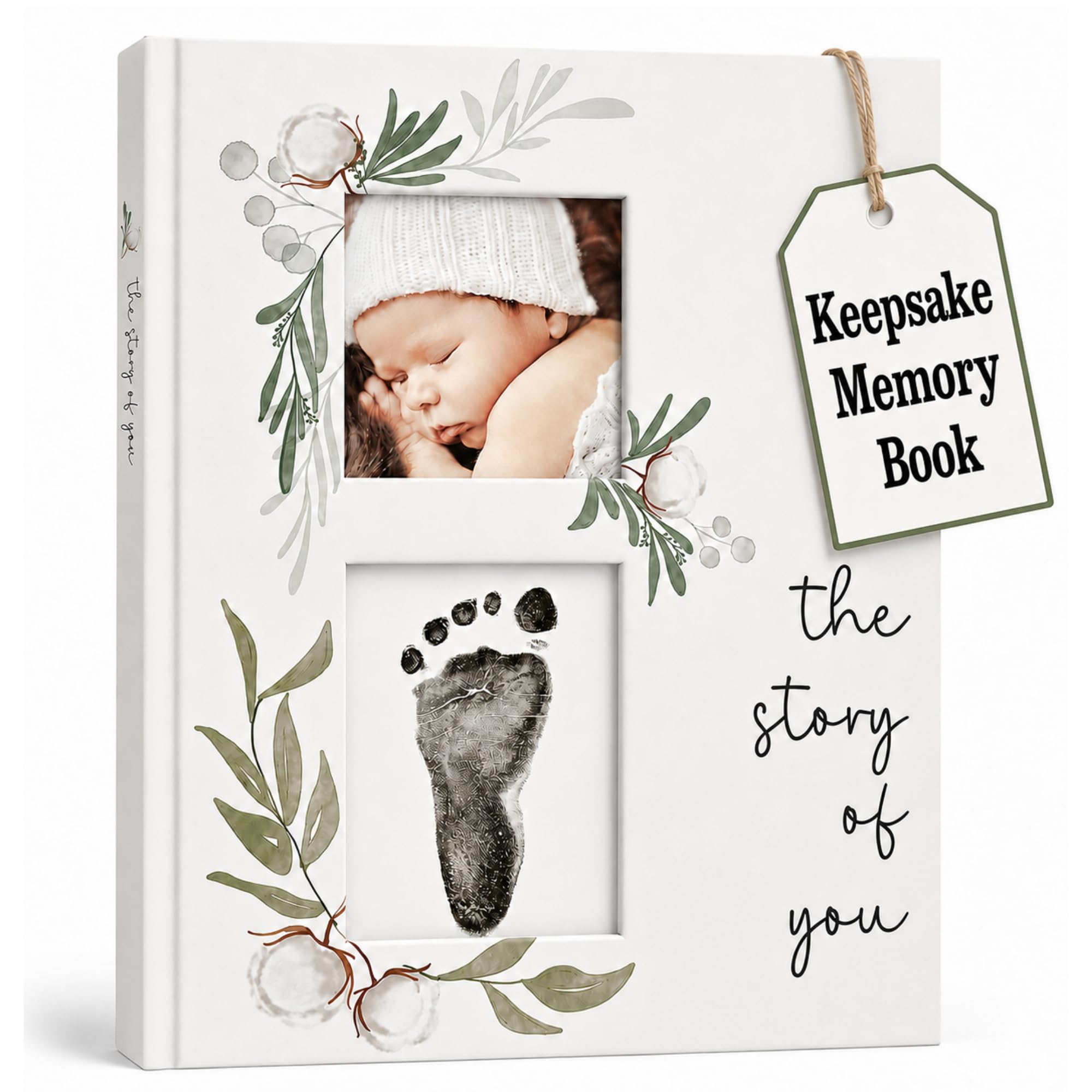 Baby Book Keepsake - Simple Baby Milestone Book for Boy or Girl - Baby Journal &