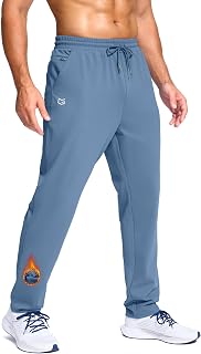 G Gradual Men's Fleece Lined Pants with Zipper Pocket